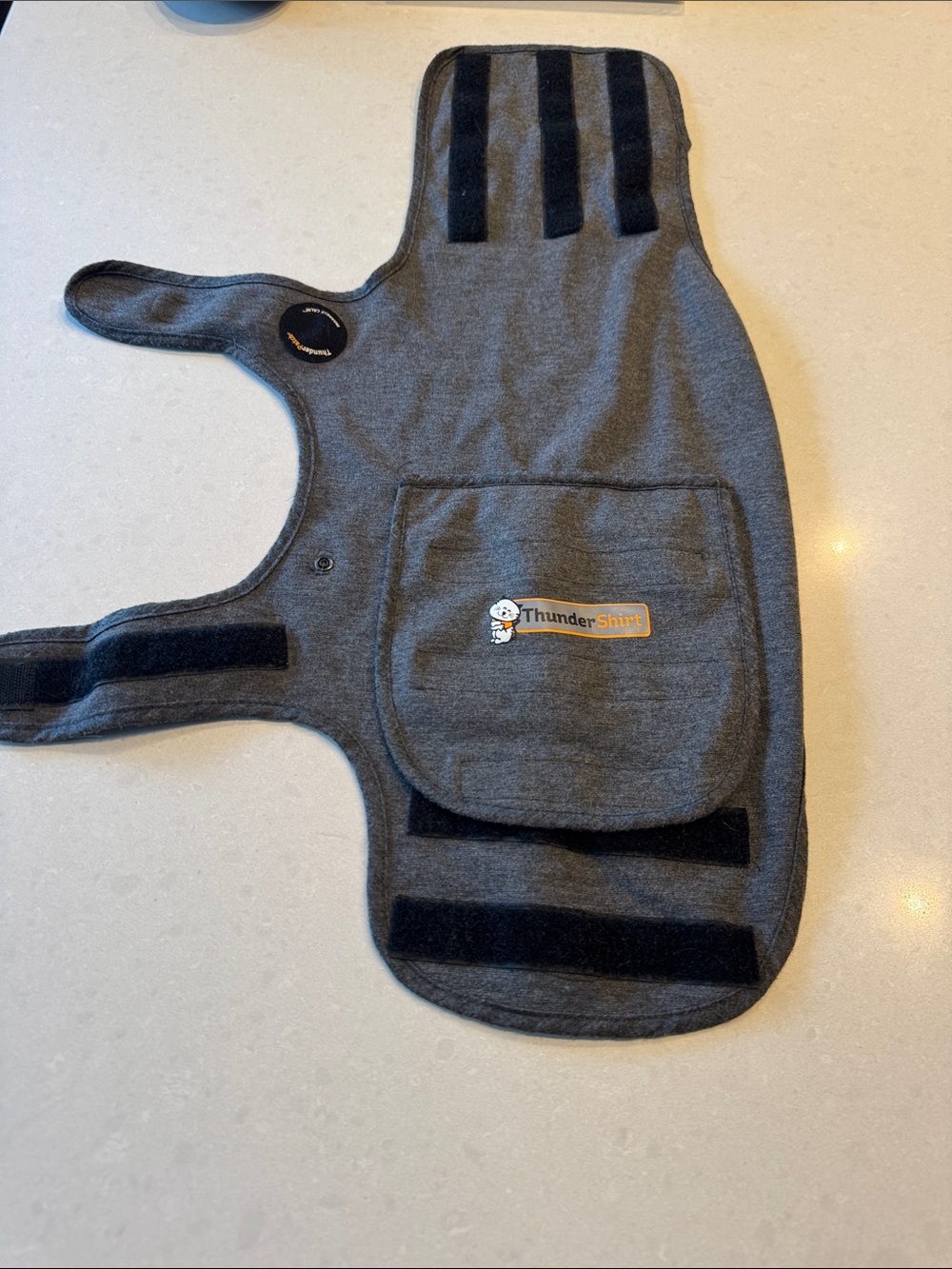 Thundershirt Gray Calming Dog Wrap with Pocket